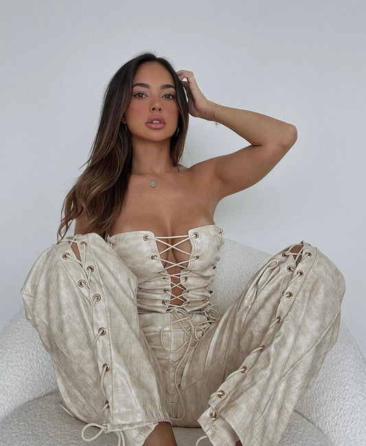 Vicious Lace Up Set