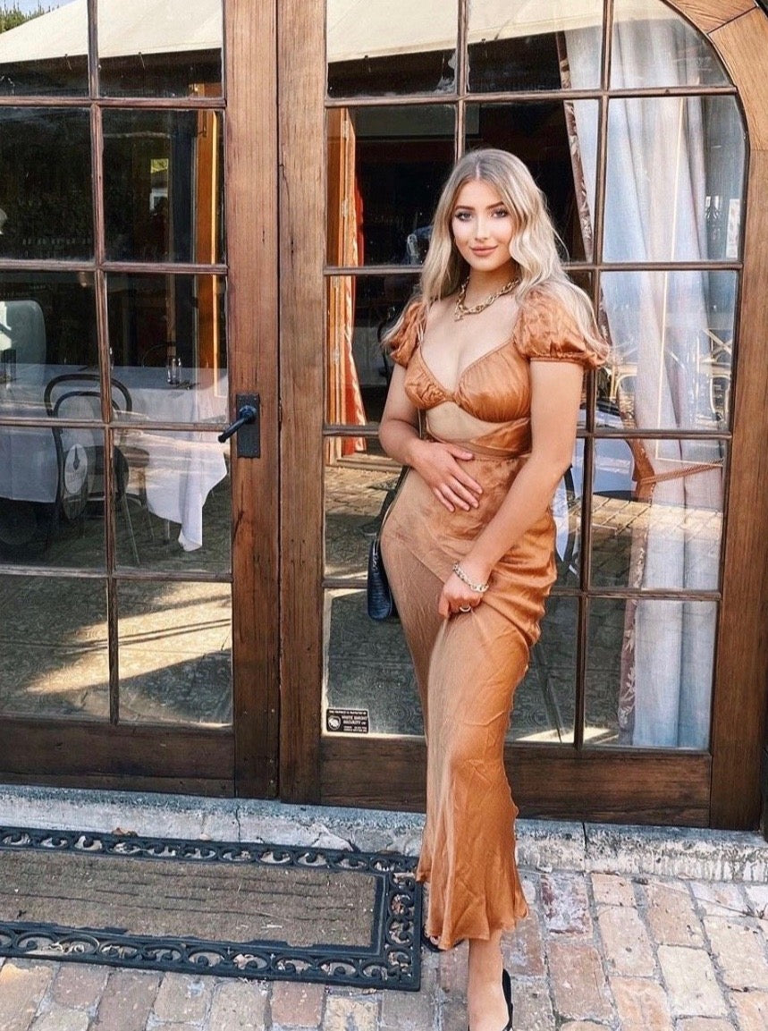 Au Revoir Bias Cut Out Maxi